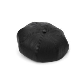 BREAD BERET / LEATHER / M BLACK