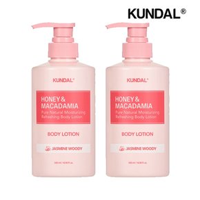 허니 앤 마카다미아 퓨어 바디로션 아로마 에디션 자스민우디 500ml x2개