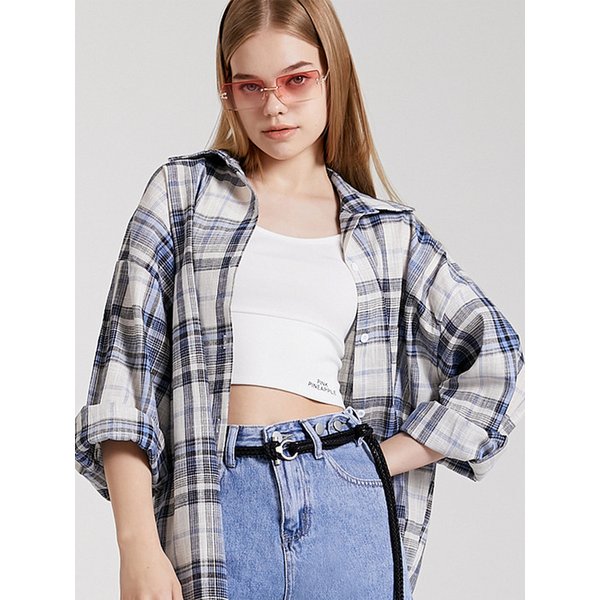 BEACH CHECK SHIRT_BLUE