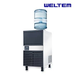 웰템 대용량 업소용 제빙기 WIC-55P (자동급수) /1일 55kg 카페 상업용 식당 고속 영화관 행사장