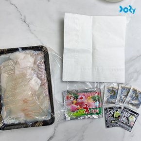 [도리마켓] 국내산 당일작업 대광어회 필렛 1kg + 소스/해동지 증정