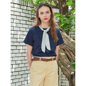 Scarf T-shirt_Navy