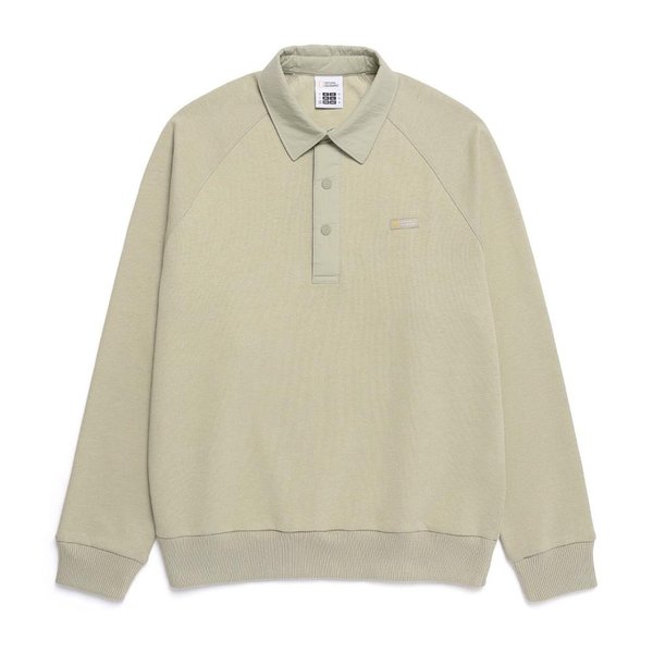 [여주점] N251USW150 피타 카라 세미오버핏 스웻 셔츠 BEIGE KHAKI