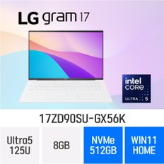 LG전자 2024 그램17 17ZD90SU-GX56K - 램 8GB / NVMe 512GB / 윈도우11 홈