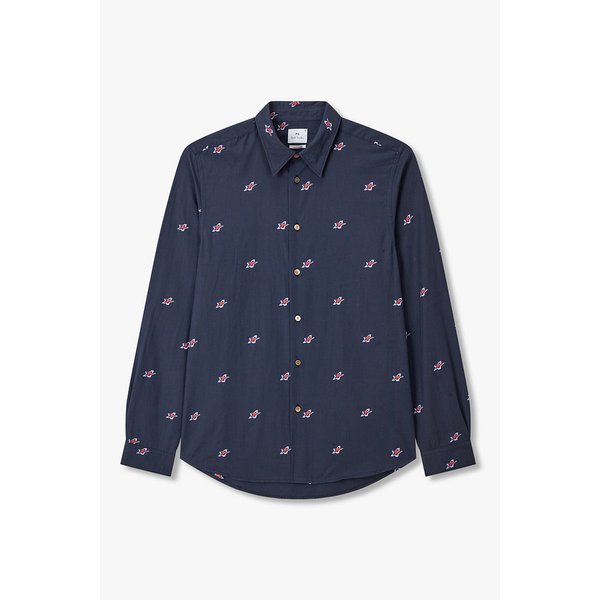 [PS PAUL SMITH] 스타 프린트 테일러드 핏 셔츠 5735303103000