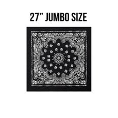 [rothco] 27inch jumbo trainmen bandana black