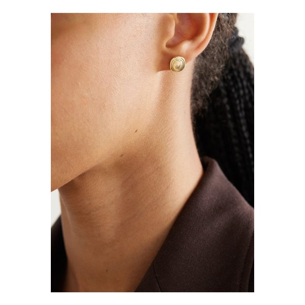 리에 스튜디오 프랑카 골드 플레이트 실버 귀걸이 46376663162907432