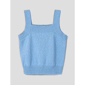 [정상가99,000원] Square Neck Knit Sleeveless  Blue (WE3451C84P)