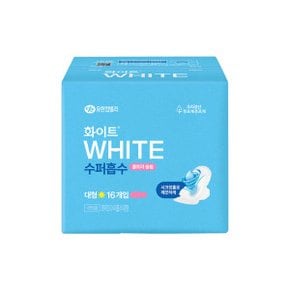 수퍼흡수 날개형 대형 16개입 1팩 생리대