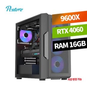 피씨스토어 AMD 베스트 게이밍PC 라이젠5 9600X RTX4060 (16GB, M.2 500GB)