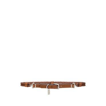 로렌 랄프 로렌 브레이드 바케타 레더 스키니 벨트(WALRBLT0F320203200)