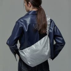 Daily Shirring Bag M Sleek Silver