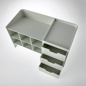 필기구 문구 쏙쏙정리함 파스텔그린 26.5x12.6x16cm