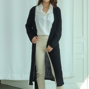 간절기 데일리룩 걸치기좋은 골지 롱 가디건