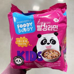푸디버디 빨강라면 84g x 4개입 x 1개