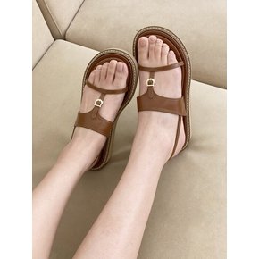 Napoli wedge sandal camel