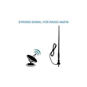 오션 방수 라디오 안테나 차량 오토바이 옥외 FM AM 수신 러버-휨 가능한 방진