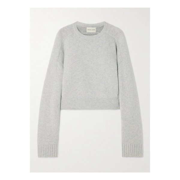 루루 드 시종 브루지 울 캐시미어 혼방 스웨터 라이트 그레이 1647597354366501