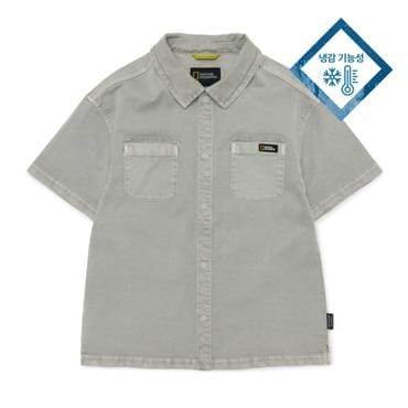 내셔널지오그래픽키즈 K252USH030 데님반팔셔츠 L/GREY