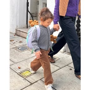 [25FW] [KIDS] 케이블 가디건 다크 그레이 HSSW5FK84G3