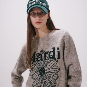 [마르디메르크디악티프]  MOHAIR BLENDED KNIT PULLOVER_GREY DEEP GREEN/ AFK33KPO007GYDG