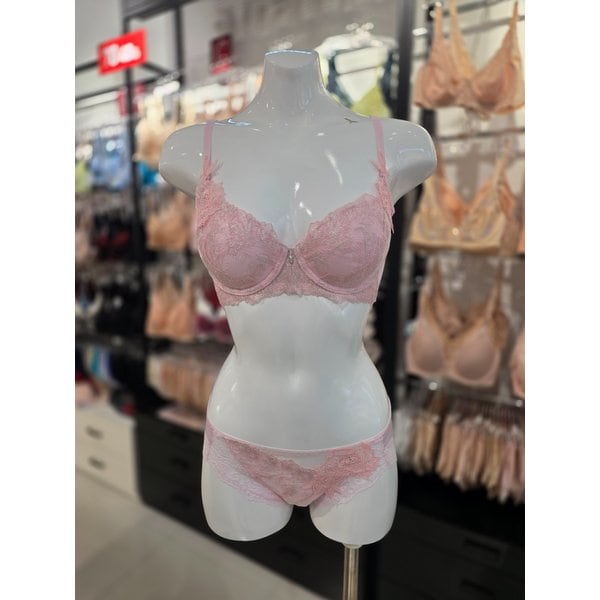 [시흥점] S 와코루 ) 엘레강스 사이드커버업 브라, 백레이스 팬티 세트 [WBR1955/WPT1955A-PK]