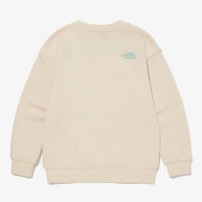 [노스페이스키즈 공식] NM5MQ52T 키즈 미니박스 로고 스웻셔츠_CREAM BEIGE