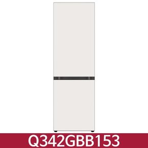 K LG Q342GCC153S 오브제컬렉션 모던엣지 냉장고 344L 브라운 / KN