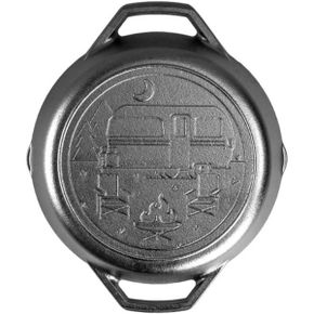 영국 롯지 무쇠냄비 LODGE Cast Iron Wanderlust Series Dual Handled Camper Pan 10.25 inch블