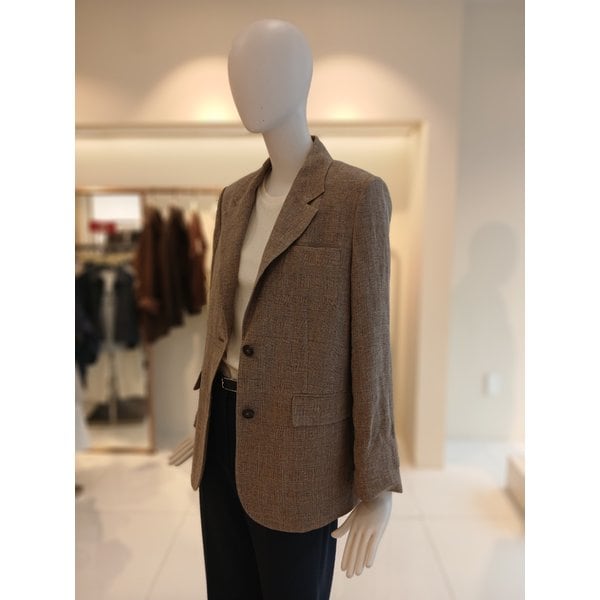 [여주점] 씨씨콜렉트 글렌체크린넨자켓 E262msf134