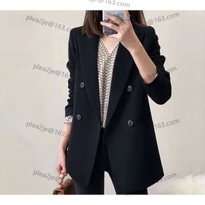 여자 봄 가을 루즈핏 정장 자켓 트렌디 하프 정장 코트