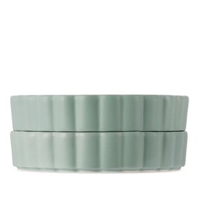 파지크 블루 웨이브 볼 세트 Wave Bowl Blue Grey Set of 2 Blue Grey