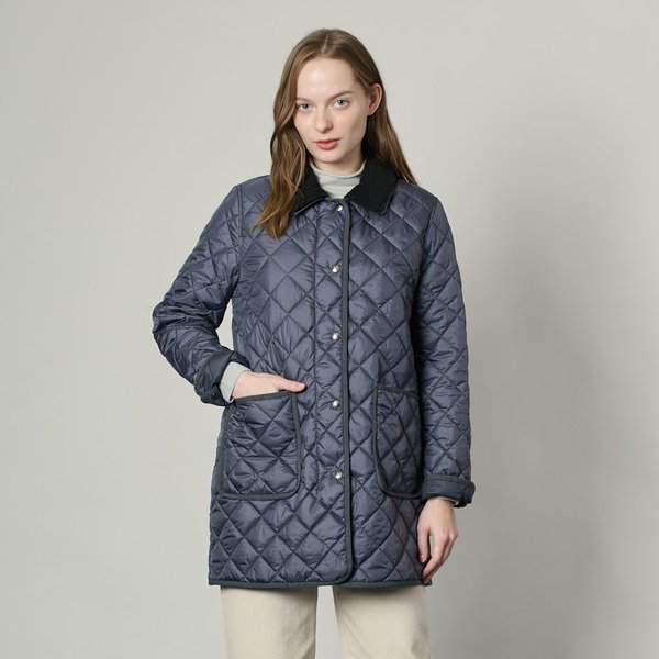 [여주점] 올앤선드리 코듀로이 칼라 퀼팅 자켓 A5S1J106