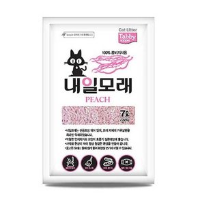 Tabby topper 내일 고양이 두부모래 7L 복숭아향 6개