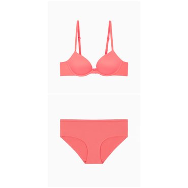 Calvin Klein Underwear 25SS 여성 퍼펙틀리 핏 AF 퍼펙트 푸쉬업 브라 힙스터 팬티 SET(QF7315AD-QF7822AD-VOJ)