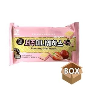 서주 미니웨하스 딸기맛 70g 20개 1박스 한입 과자