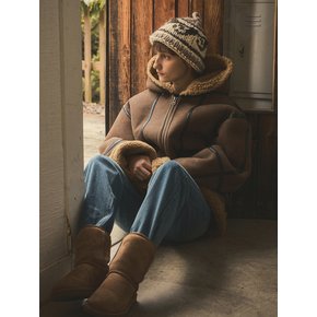 real sheep doubleface mustang jumper_Brown