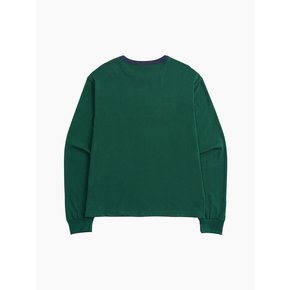 RUNNING NOW RINGER ROUND SLEEVE GREEN