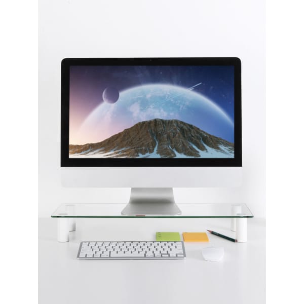 2단 높이조절 강화유리 모니터 받침대 LDS-11