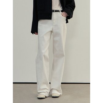 마인드브릿지 [웜]와이드 기모 데님 팬츠_화이트/인디고/블랙_3colors