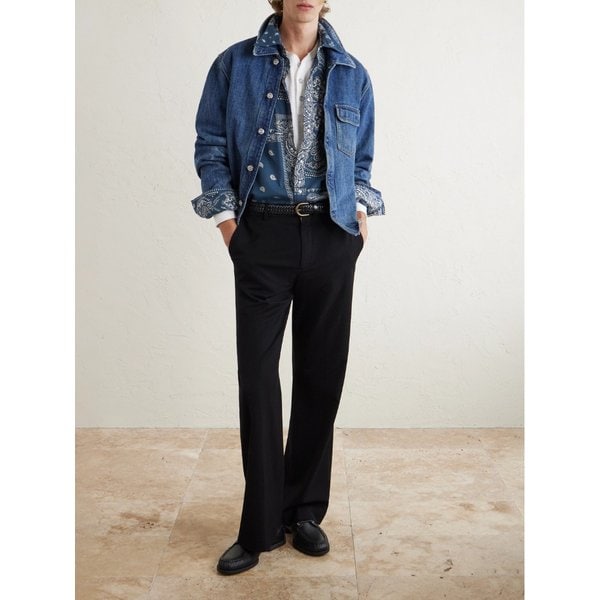 반다나 프린트 코튼 셔츠 46376663162925183