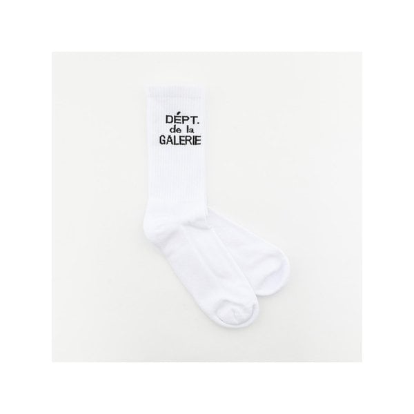 갤러리디파트먼트 26SS DEPT로고 클린 남성 삭스 ACC011 CLWH