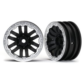 AX8271X  Wheels, TRX-4® 1.9 (satin beadlock) (2)