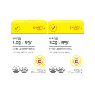 엔바이탈 리포좀 비타민C 600mg X 60정 * 2박스