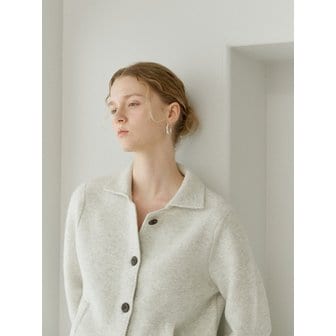 비노블라 WOOL COLLAR JACKET - CREAM