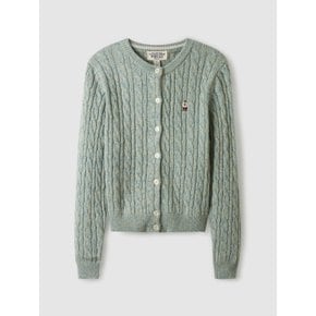 Steve Color Cable Cardigan WHCKE4991F