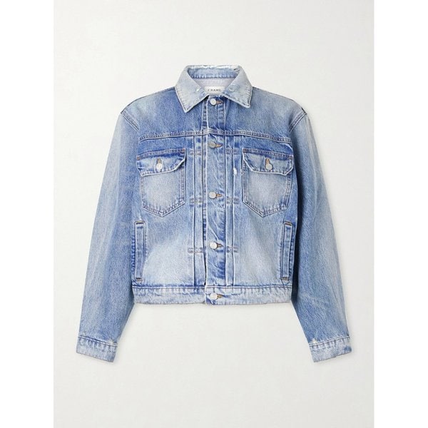 디스트레스드 데님 재킷 46376663162960781