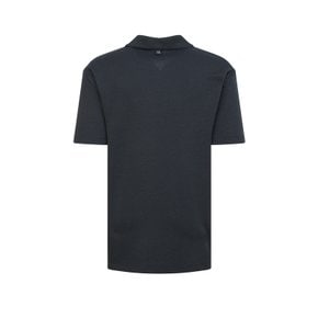 [25SS] [스테디셀러] 다크터키쉬블루《Sucker Twill》 세미오버 카라 티셔츠 WXTS5B302T3
