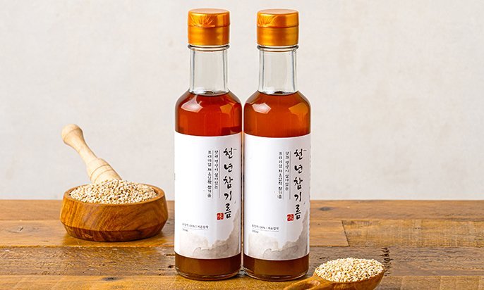 전라도청년 [쓱7클럽][저온압착] 통참깨 100% 천년참기름 350ml +천년참기름 350ml