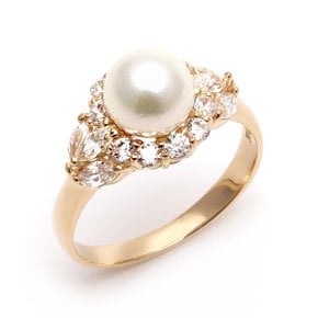 14K/18K 포인트 진주 반지 NAR8101